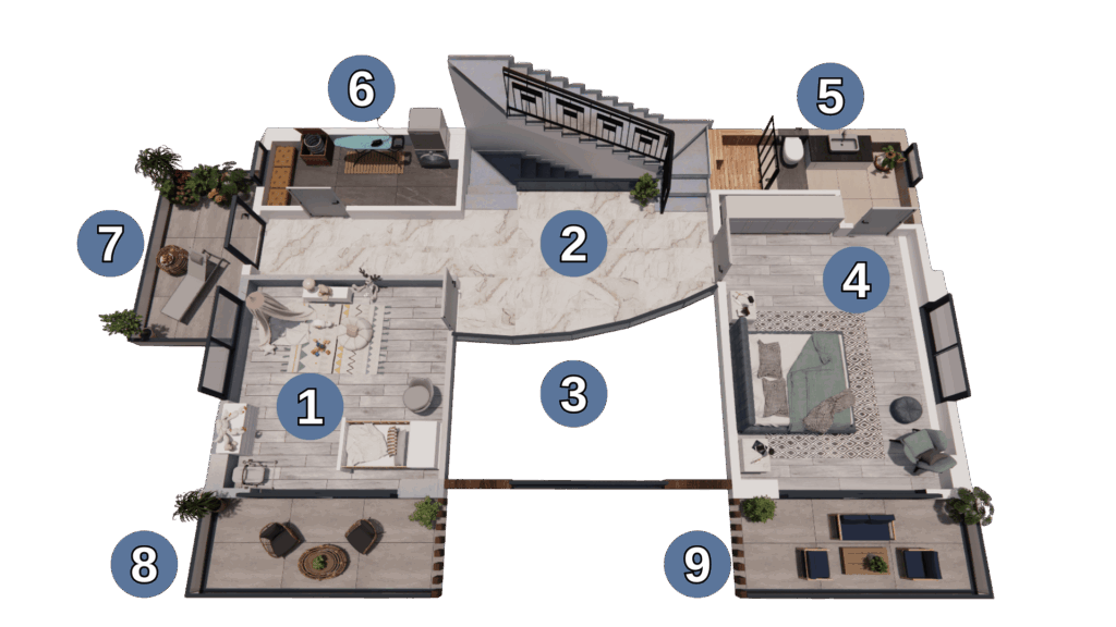 Müstakil Villa Orta Kat