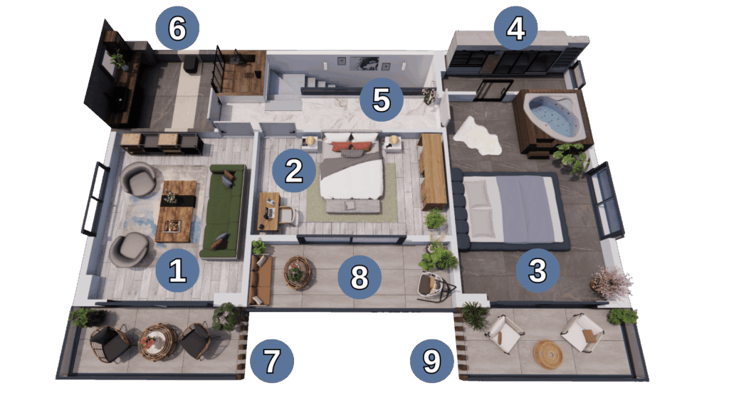 Müstakil Villa Üst Kat